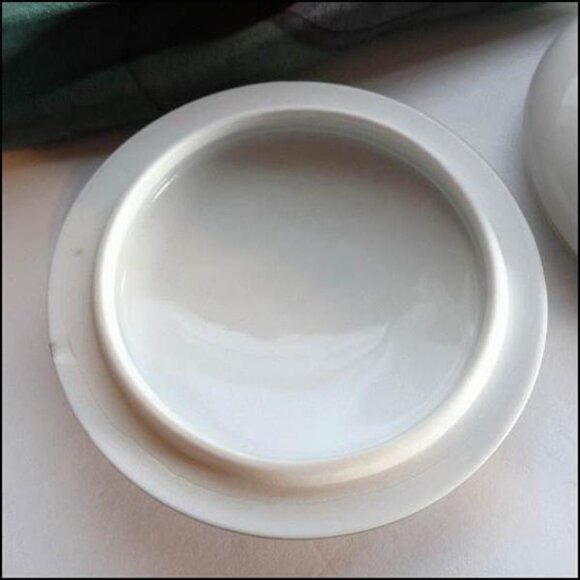 Signed Castel Limoge 22kt Gold Orchid Vintage Trinket Jewelry Box - Picture 9 of 9